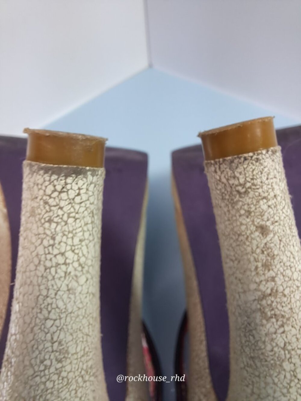 Kenzie CrazyCat Pinup Heels in Bone 6.5 - Picture 10 of 16